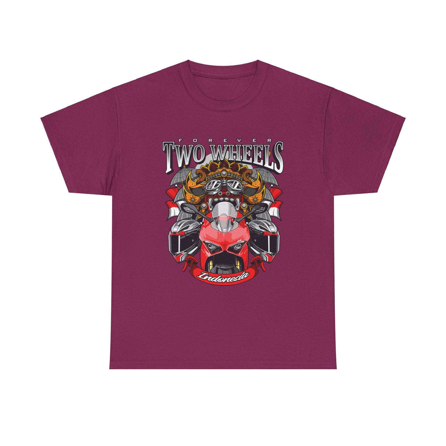 Forever 2 Wheels Indonesia Unisex Heavy Cotton Tee