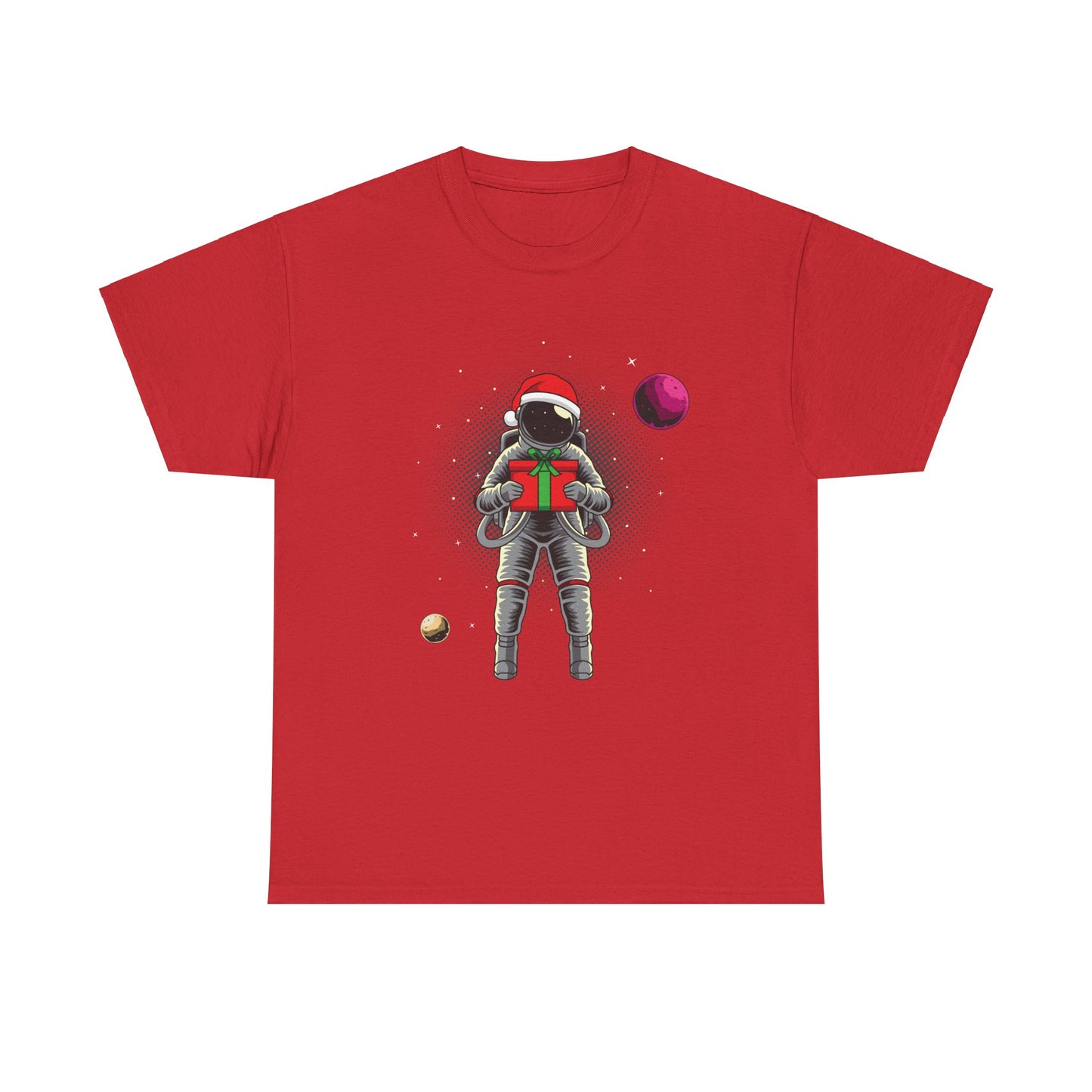 Christmas Gift in Space Unisex Heavy Cotton Tee