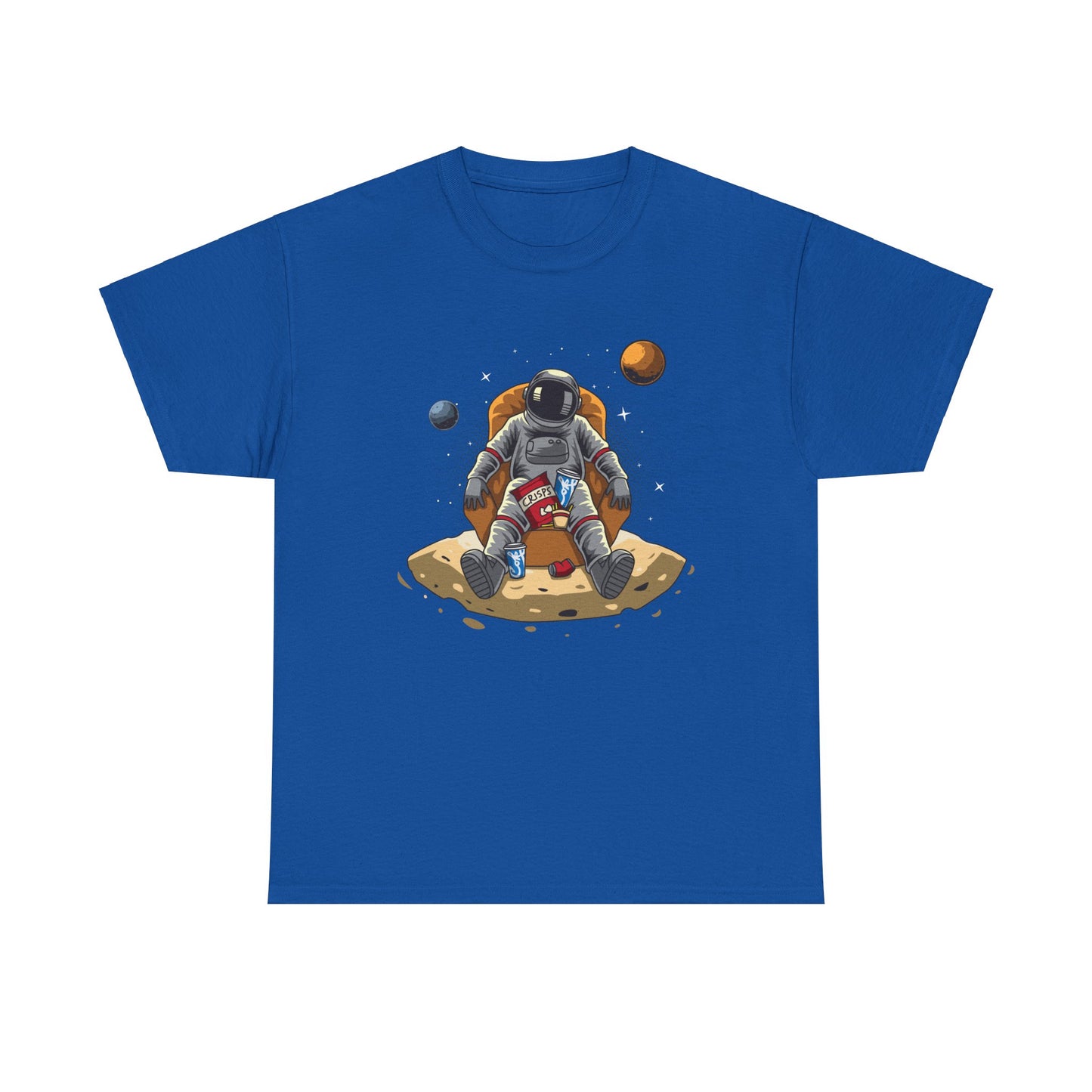 Just Chillin' in Space Unisex Heavy Cotton Tee