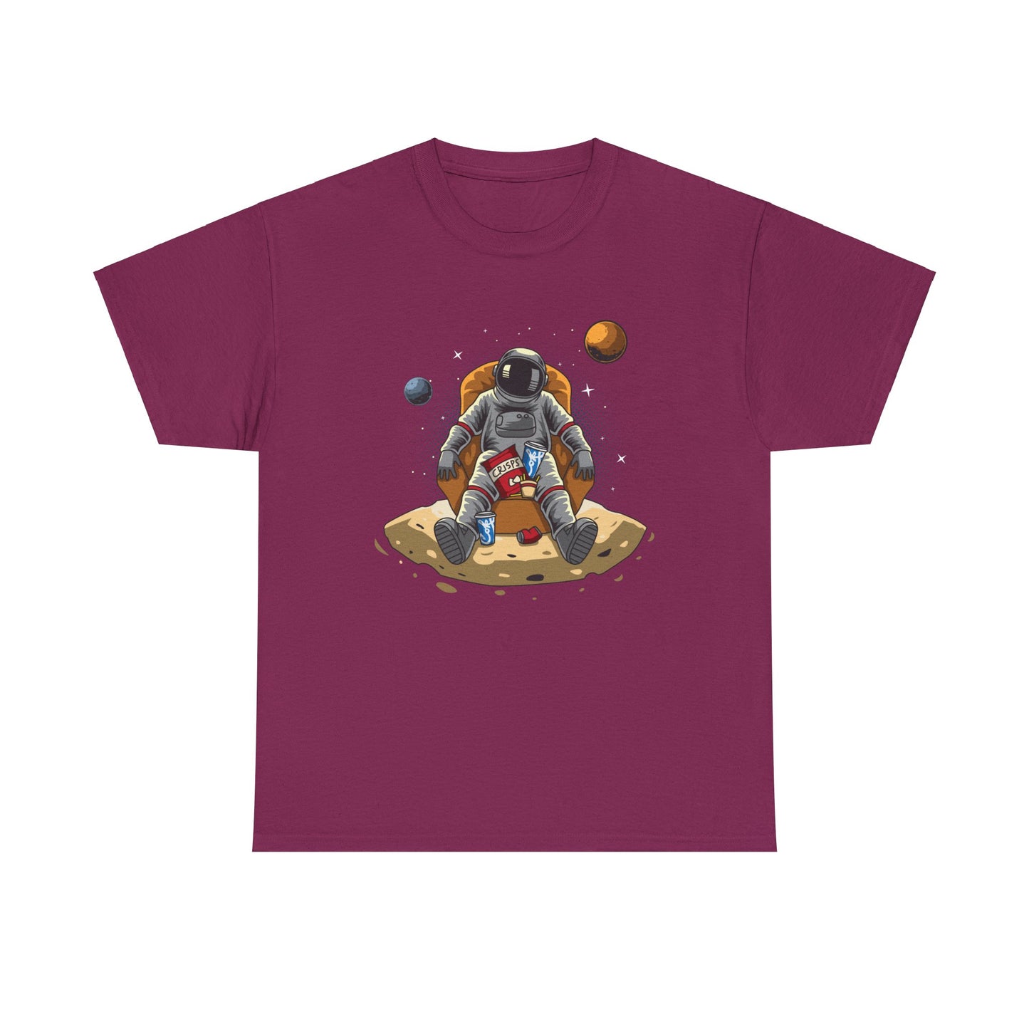 Just Chillin' in Space Unisex Heavy Cotton Tee