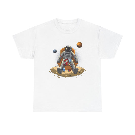 Just Chillin' in Space Unisex Heavy Cotton Tee