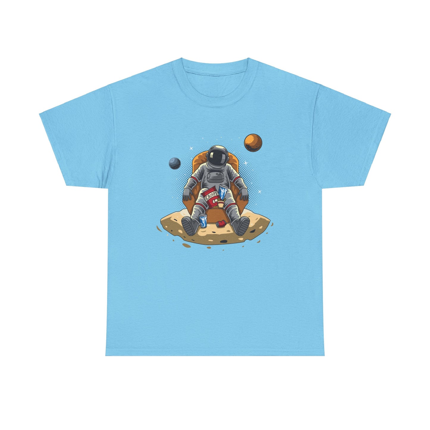 Just Chillin' in Space Unisex Heavy Cotton Tee