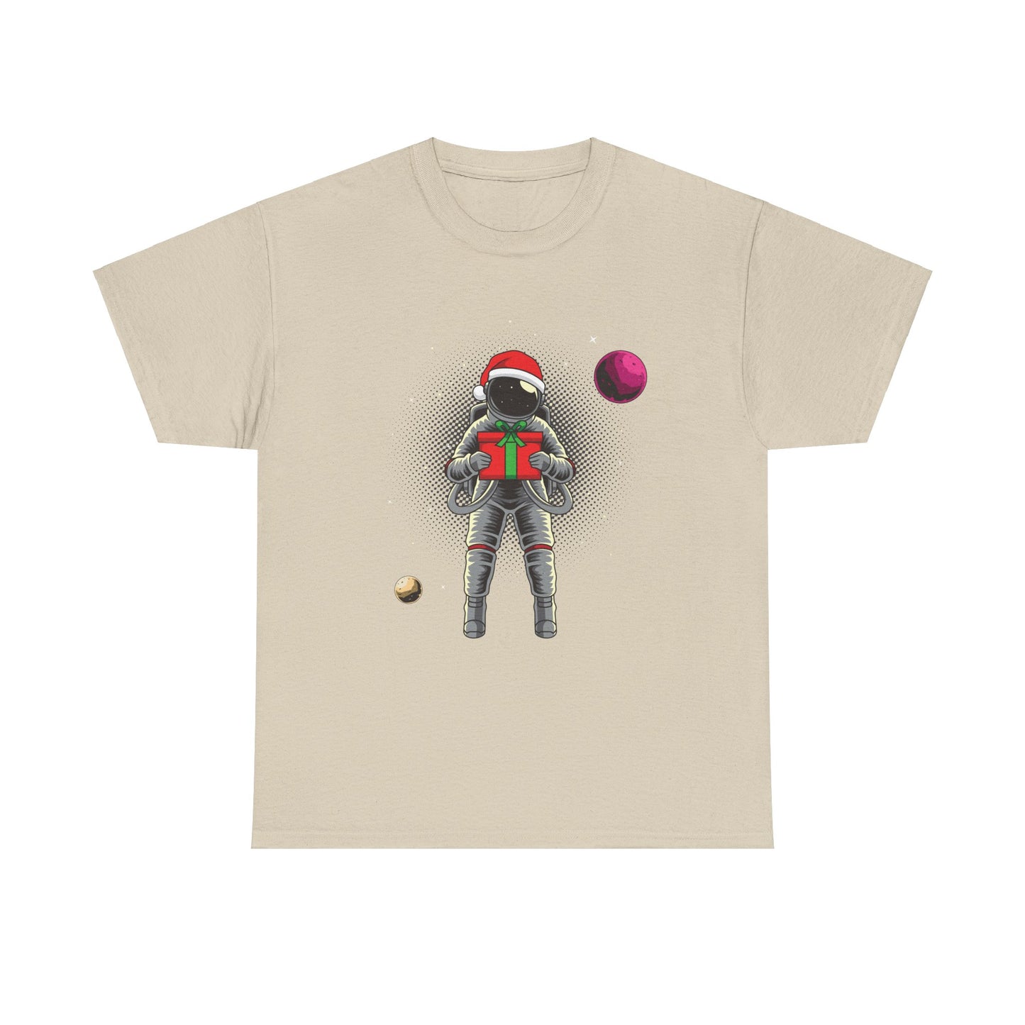 Christmas Gift in Space Unisex Heavy Cotton Tee