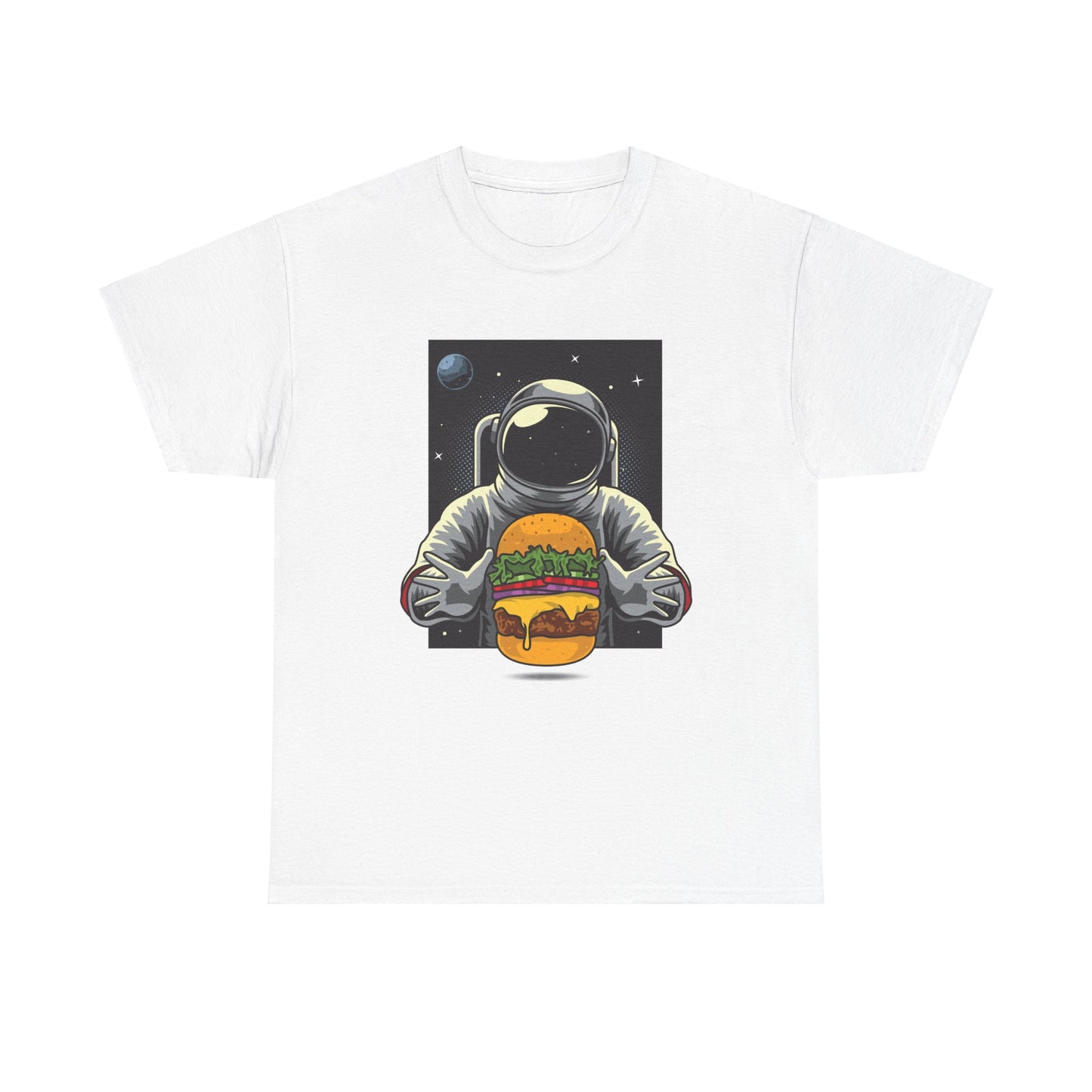 Hamburger in My Space Unisex Heavy Cotton Tee