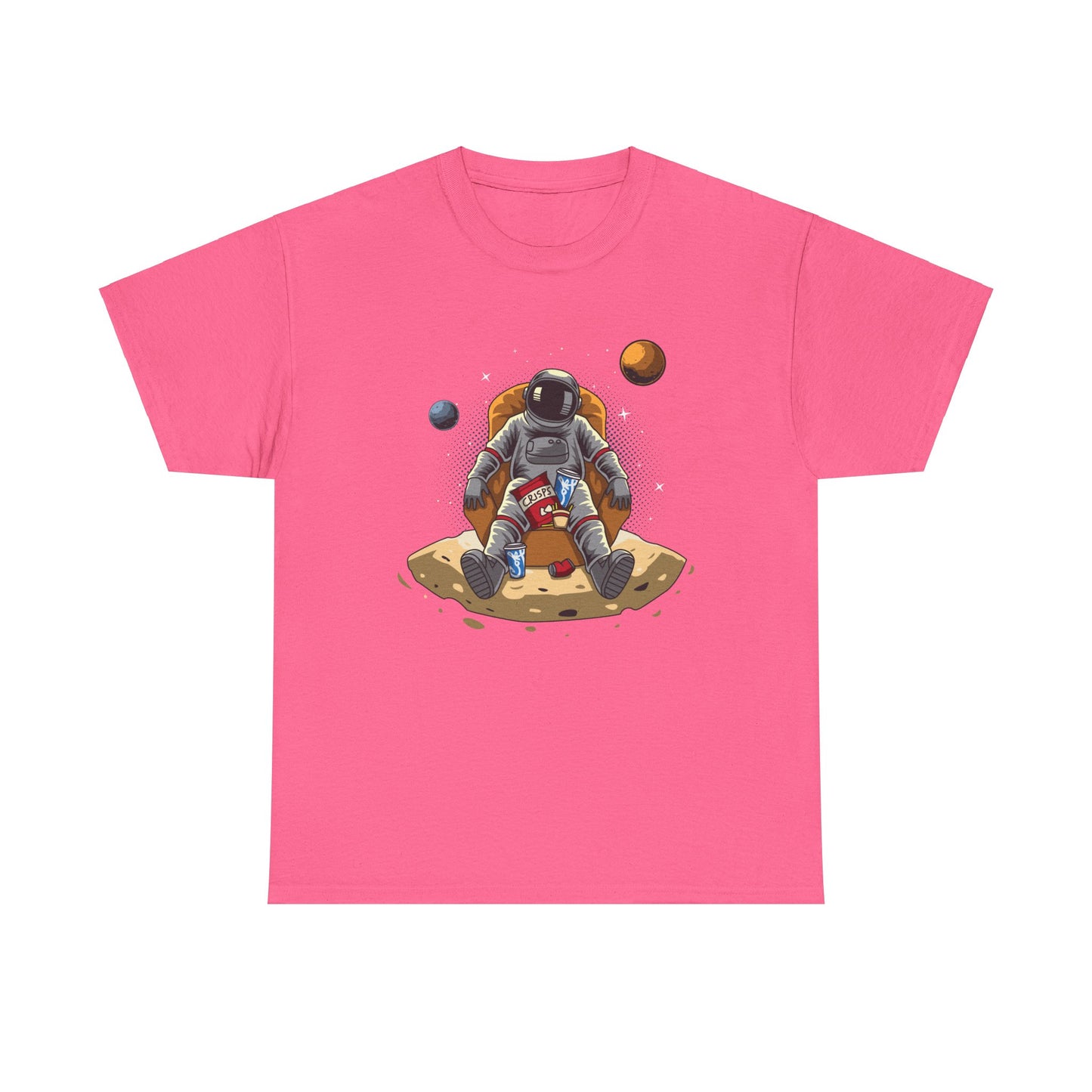 Just Chillin' in Space Unisex Heavy Cotton Tee