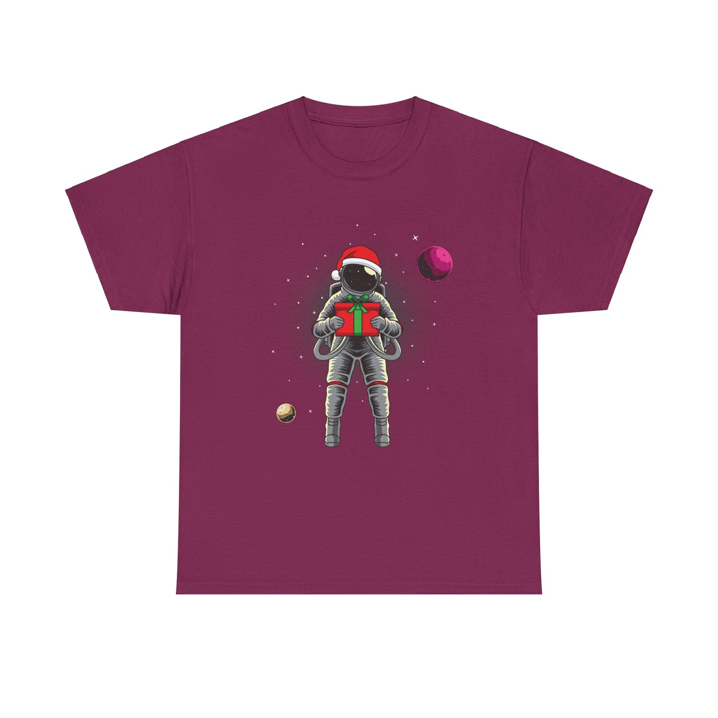 Christmas Gift in Space Unisex Heavy Cotton Tee