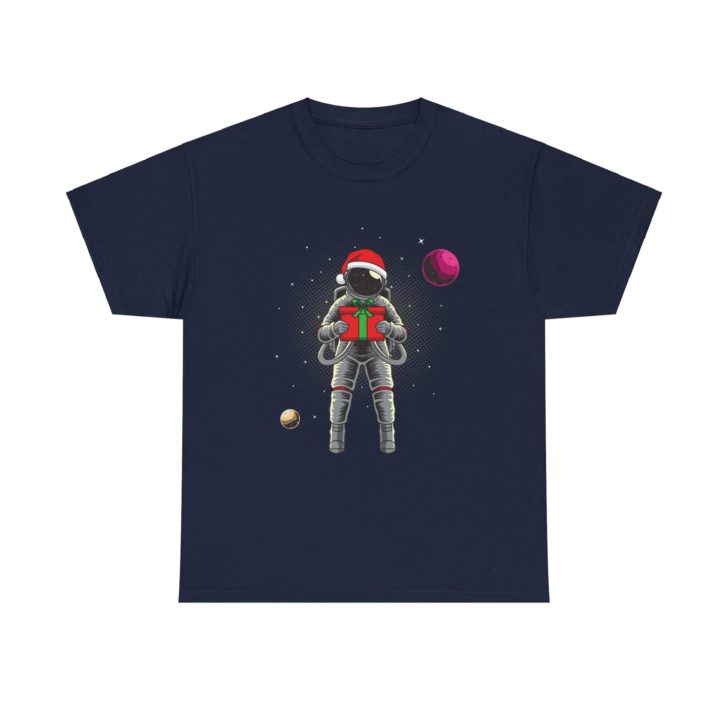 Christmas Gift in Space Unisex Heavy Cotton Tee