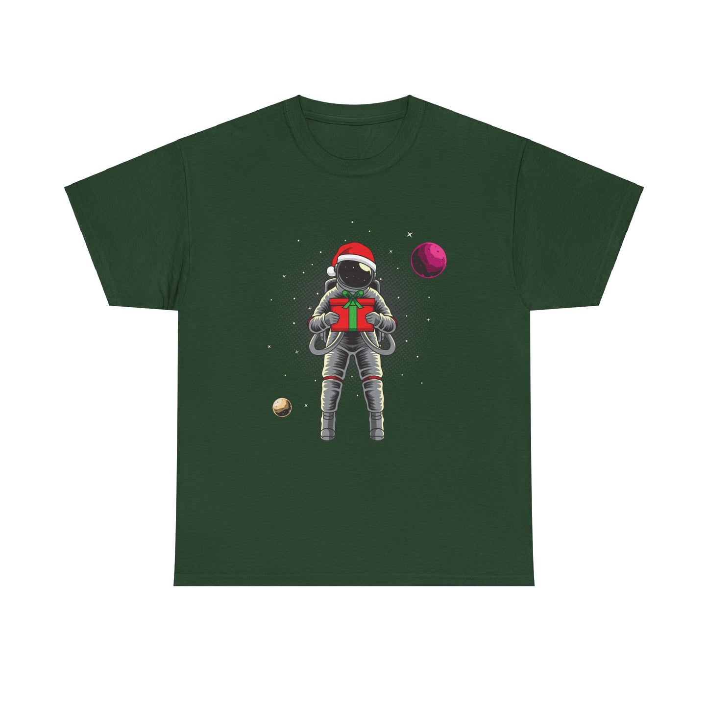 Christmas Gift in Space Unisex Heavy Cotton Tee