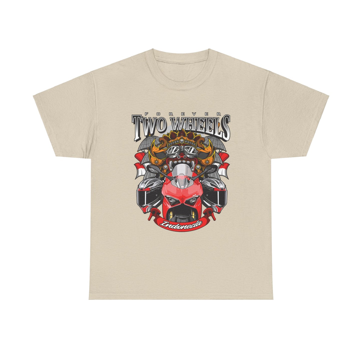 Forever 2 Wheels Indonesia Unisex Heavy Cotton Tee