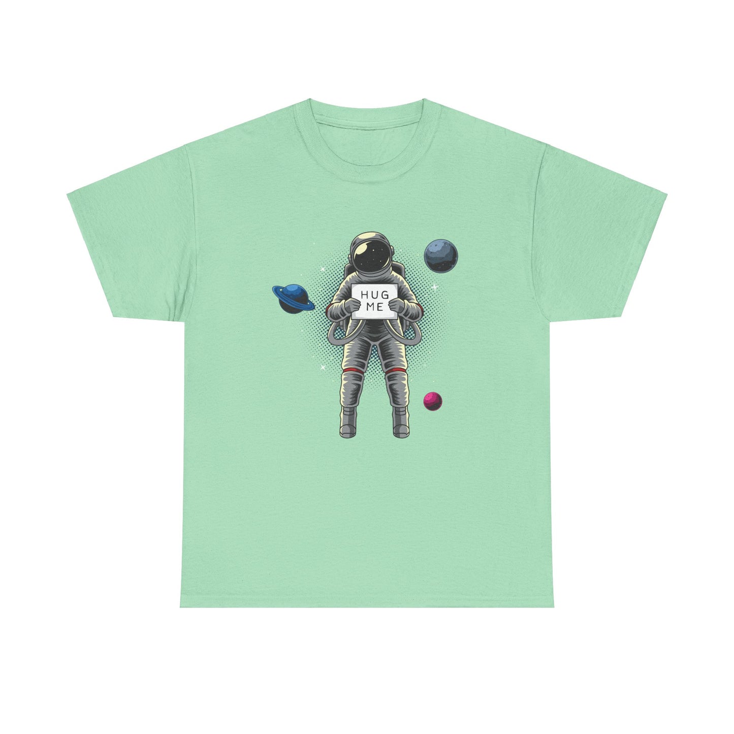 Hug Me in Space Unisex Heavy Cotton Tee