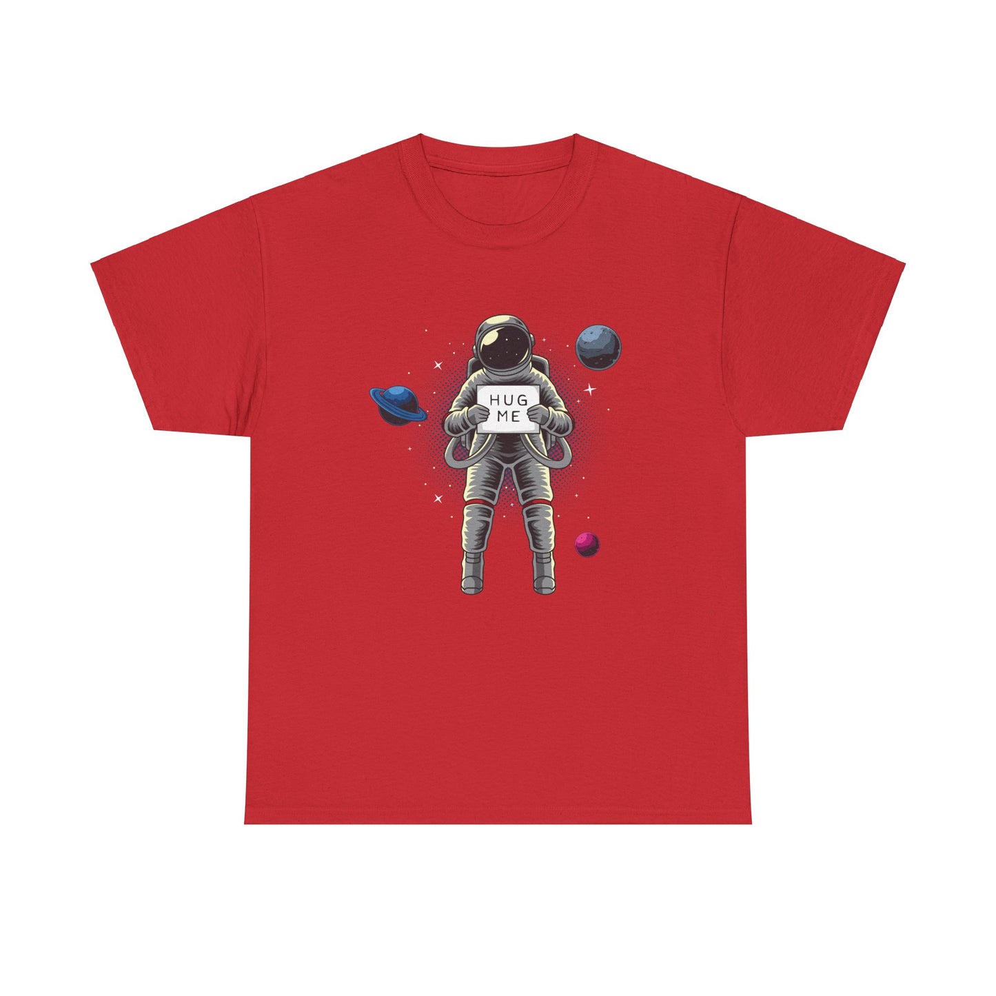 Hug Me in Space Unisex Heavy Cotton Tee