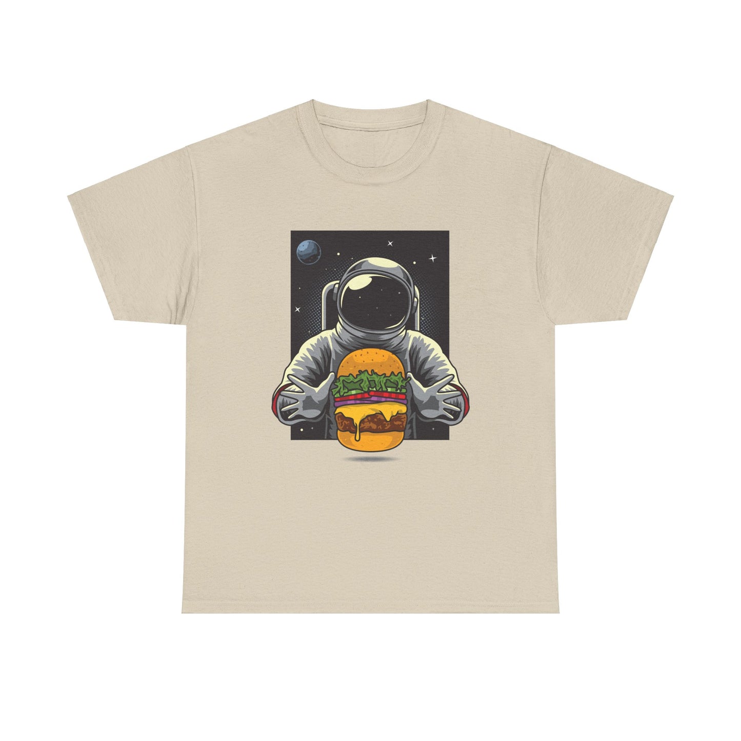 Hamburger in My Space Unisex Heavy Cotton Tee