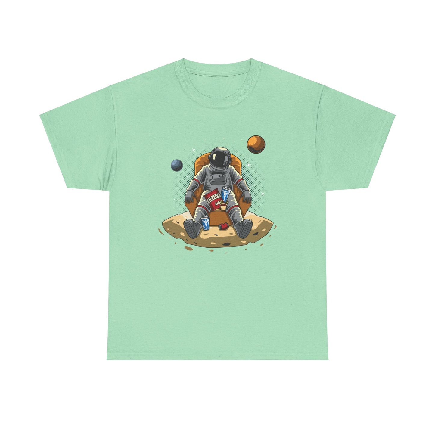 Just Chillin' in Space Unisex Heavy Cotton Tee