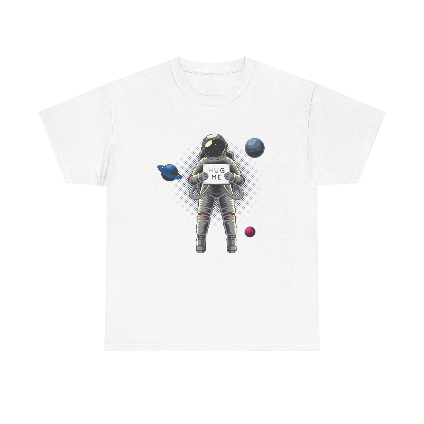 Hug Me in Space Unisex Heavy Cotton Tee