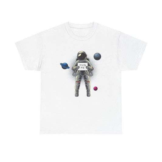 Hug Me in Space Unisex Heavy Cotton Tee