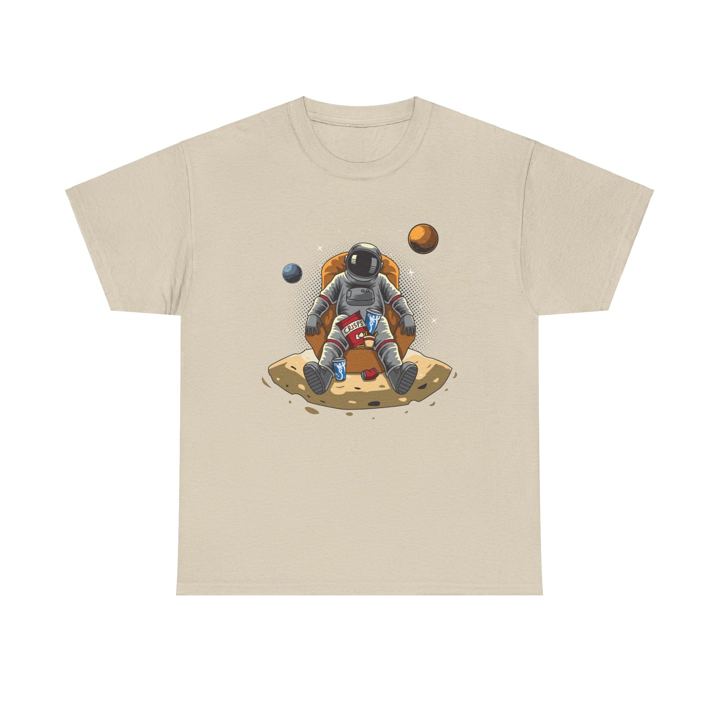 Just Chillin' in Space Unisex Heavy Cotton Tee