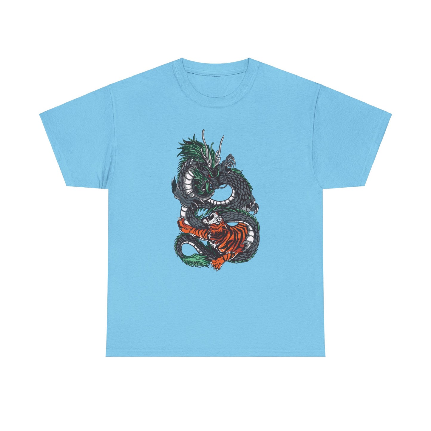 Fighting Tiger X Dragon Unisex Heavy Cotton Tee