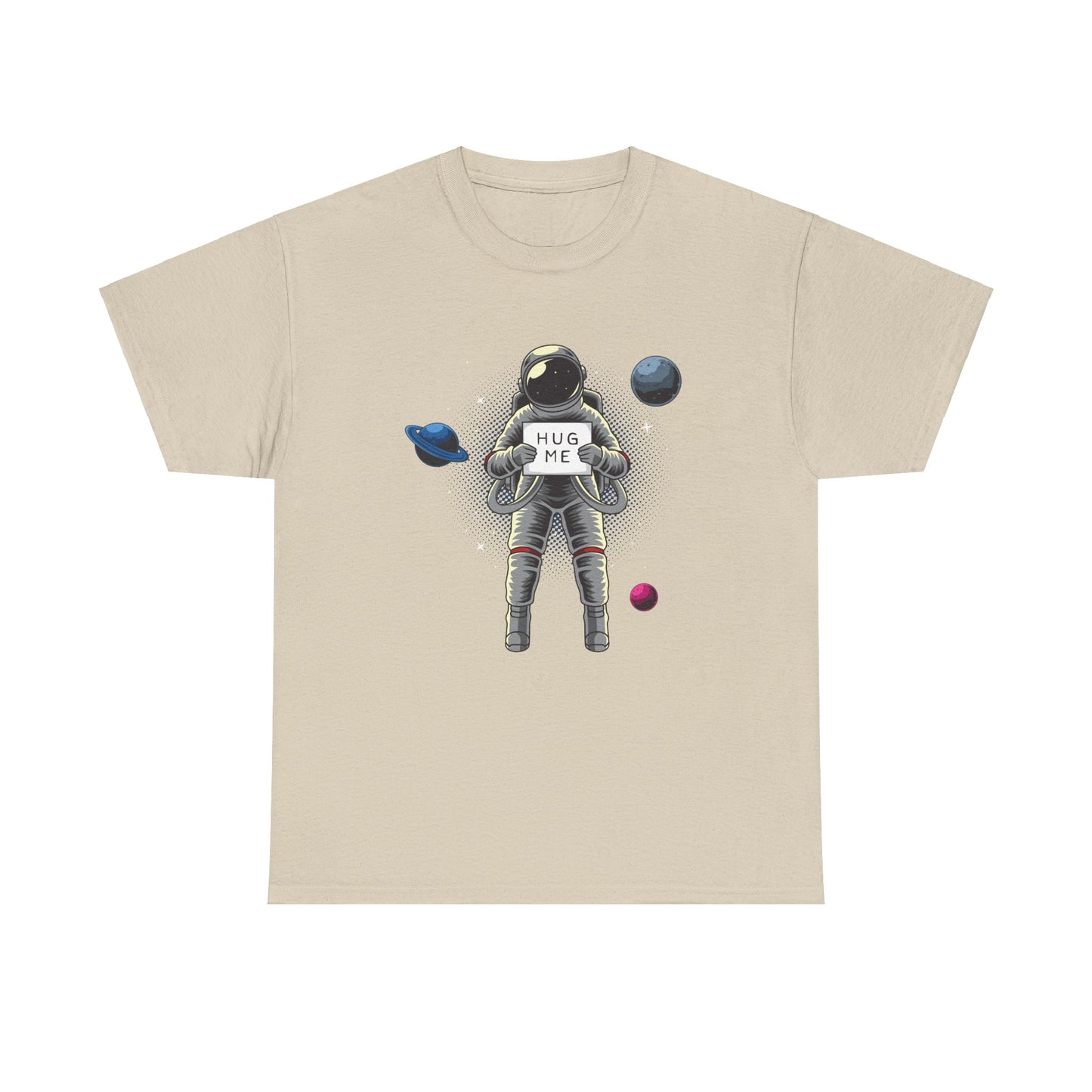 Hug Me in Space Unisex Heavy Cotton Tee