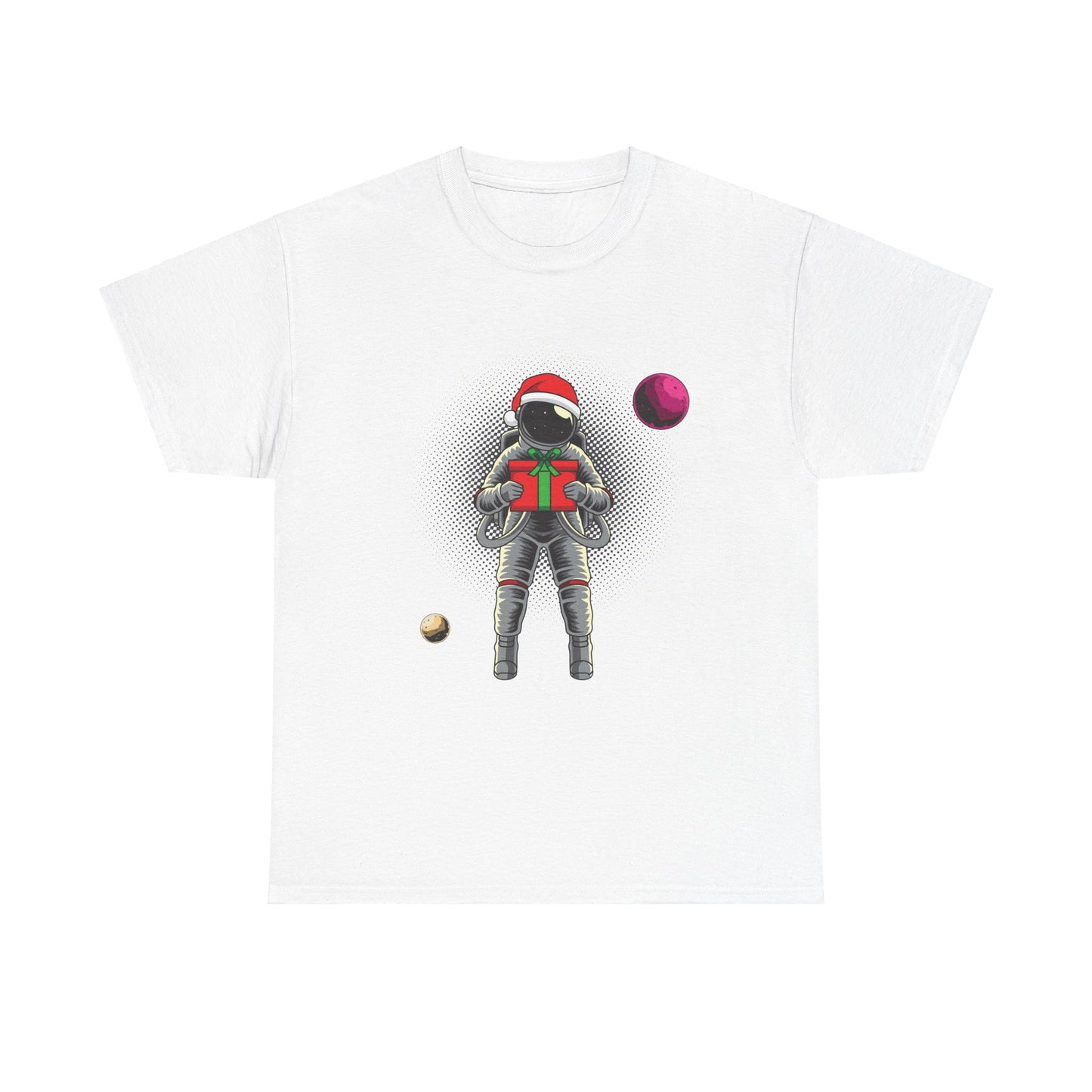 Christmas Gift in Space Unisex Heavy Cotton Tee