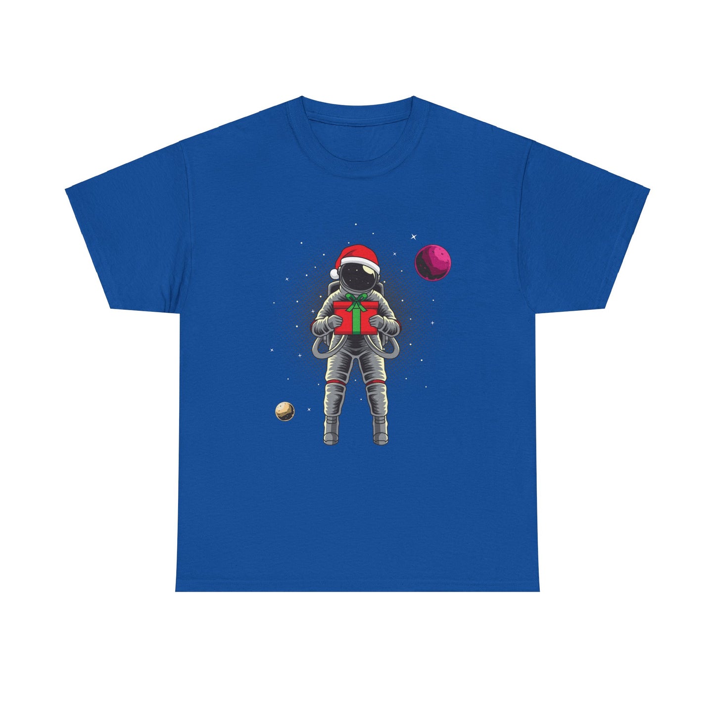 Christmas Gift in Space Unisex Heavy Cotton Tee