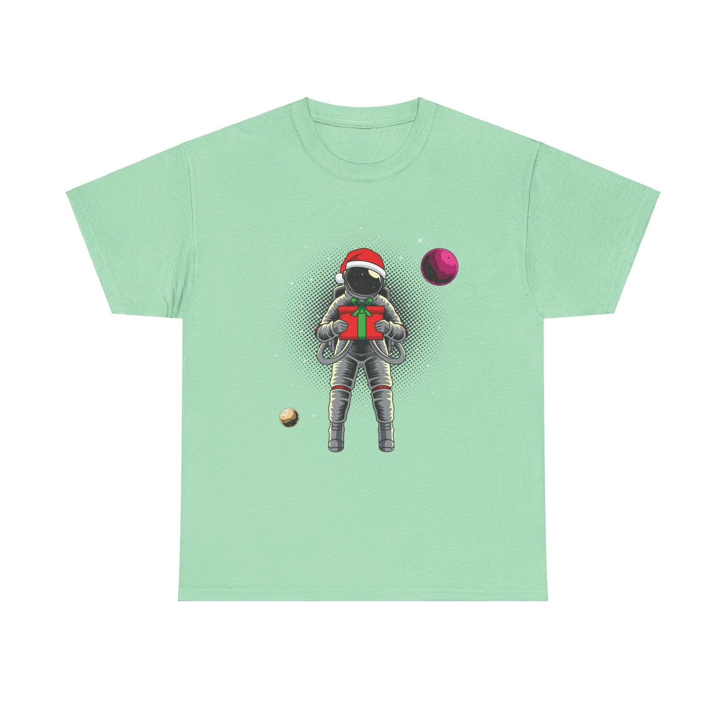 Christmas Gift in Space Unisex Heavy Cotton Tee