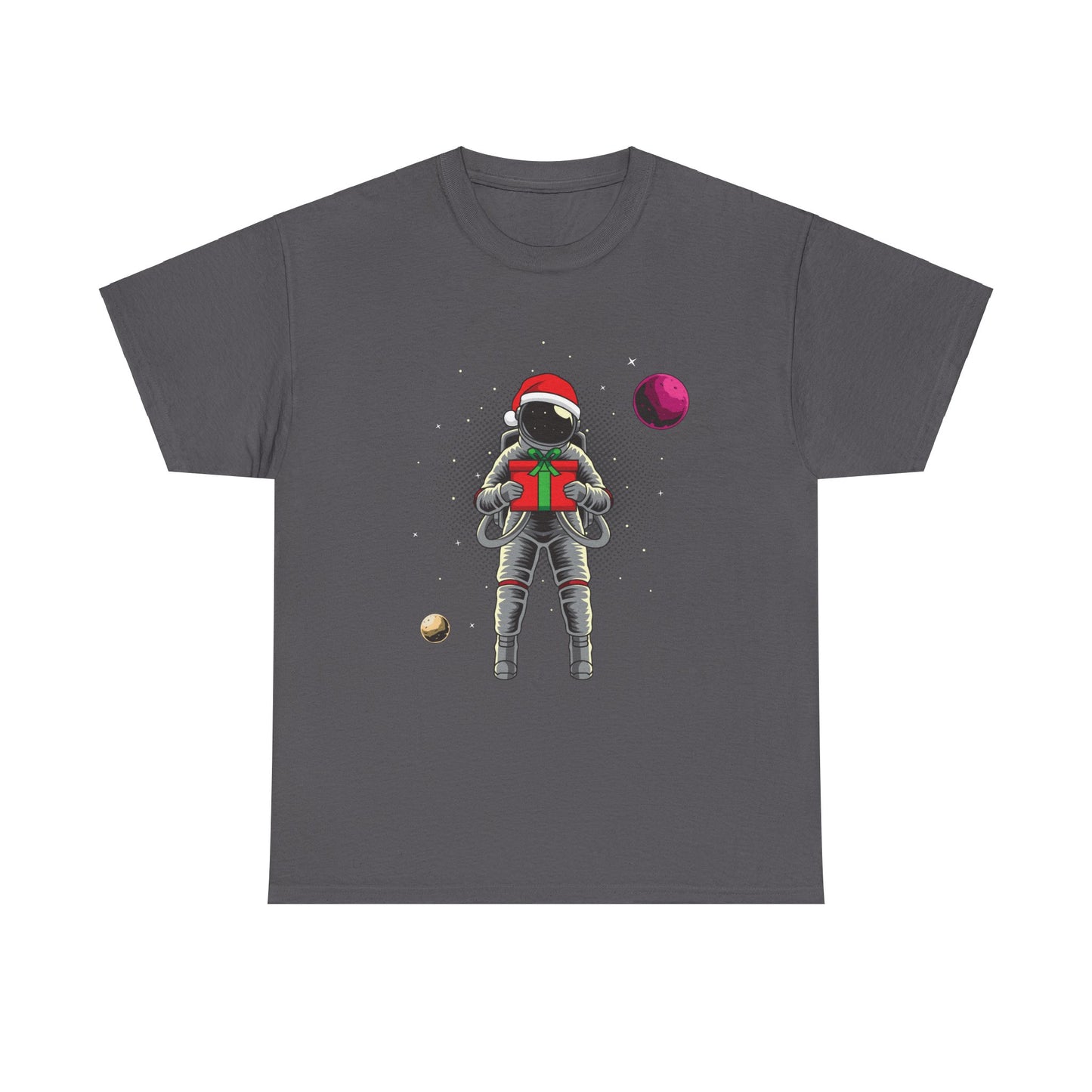 Christmas Gift in Space Unisex Heavy Cotton Tee