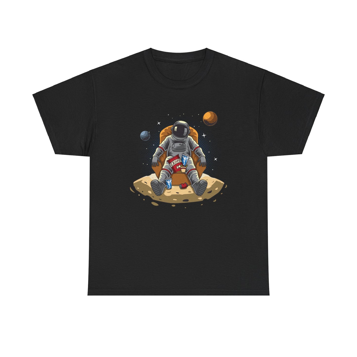 Just Chillin' in Space Unisex Heavy Cotton Tee