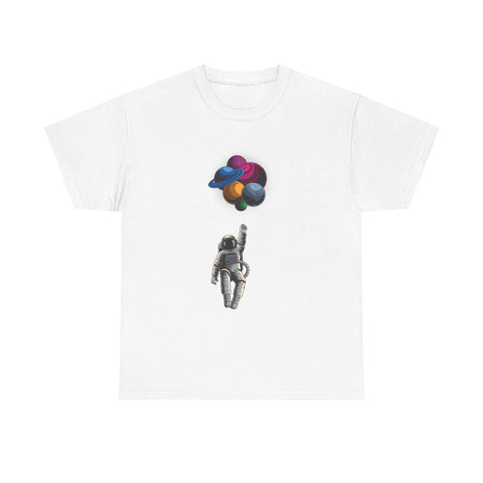 Balloonin' in Space Unisex Heavy Cotton Tee