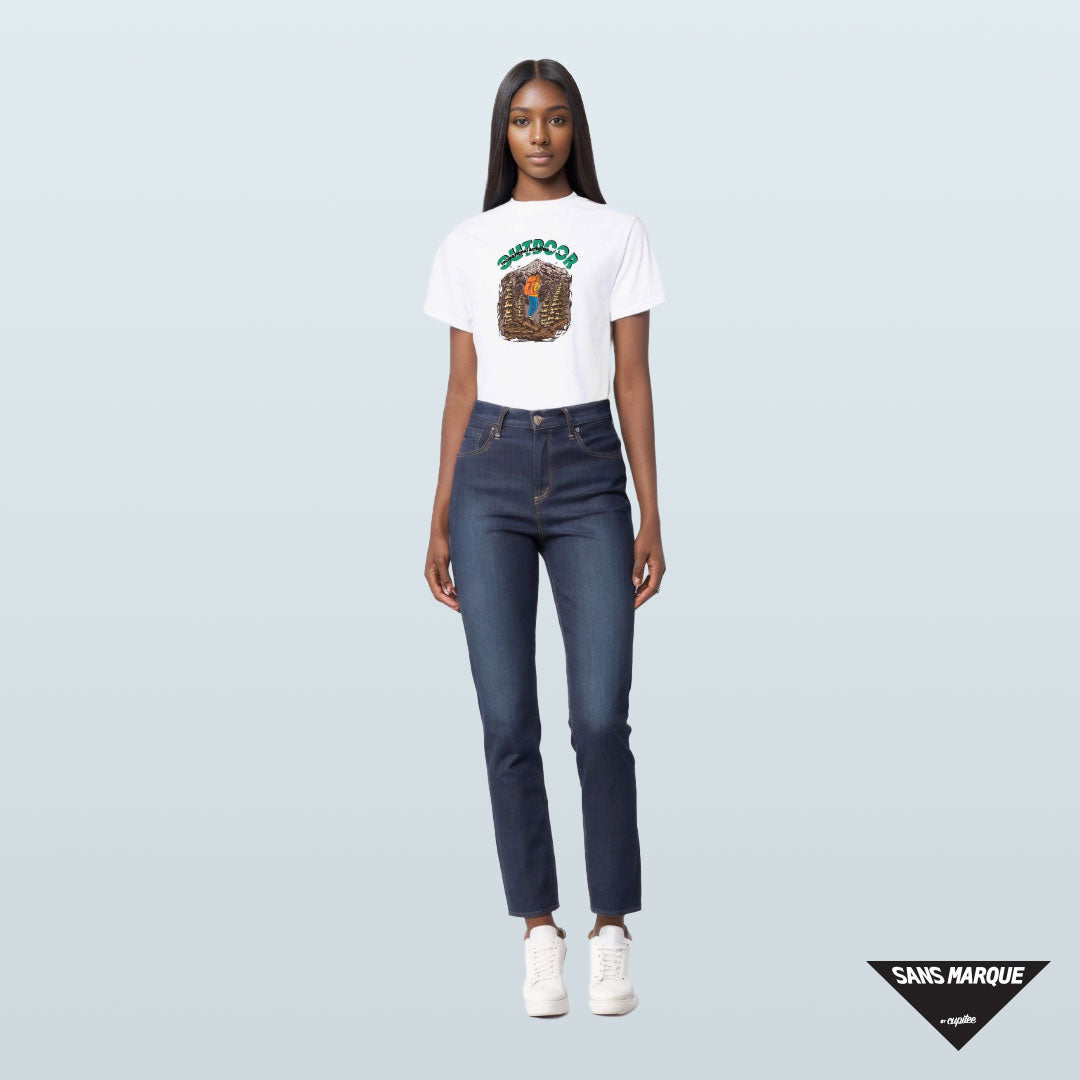 Model wearing RECREATIONAL ACTIVITIES Expedition White T-Shirt