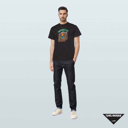 Model wearing RECREATIONAL ACTIVITIES Expedition Black T-Shirt