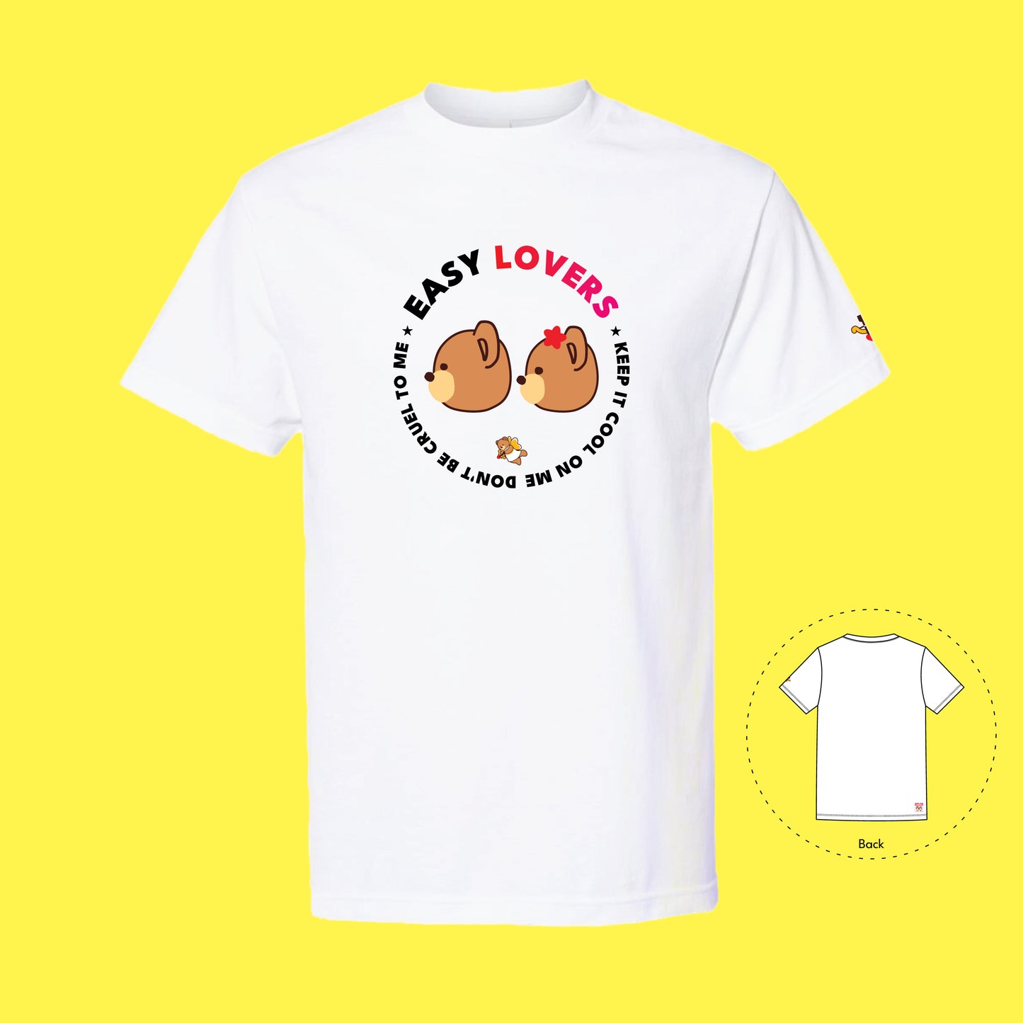 Easy Lovers  Love White T-Shirt