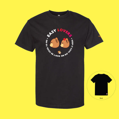 Easy Lovers  Love Black T-Shirt