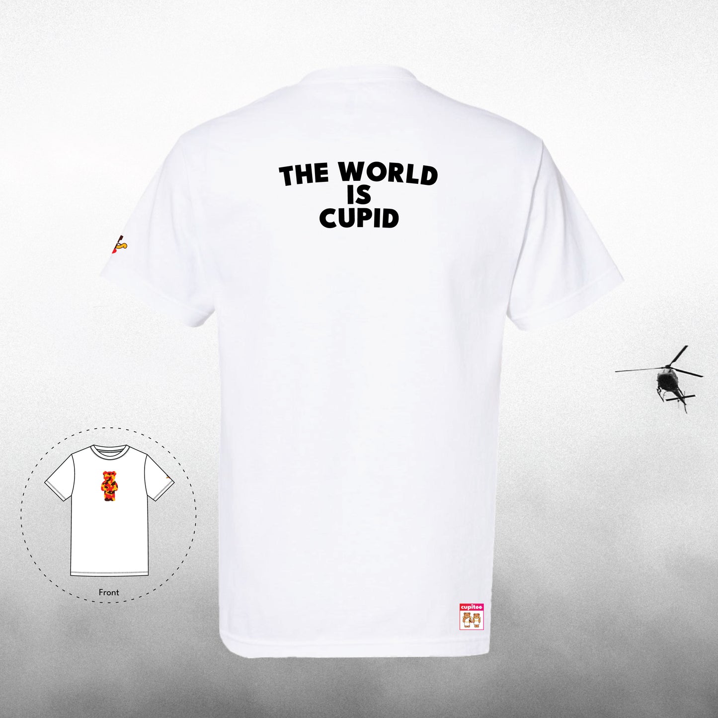 The World is Cupid Camo Series White T-Shirt