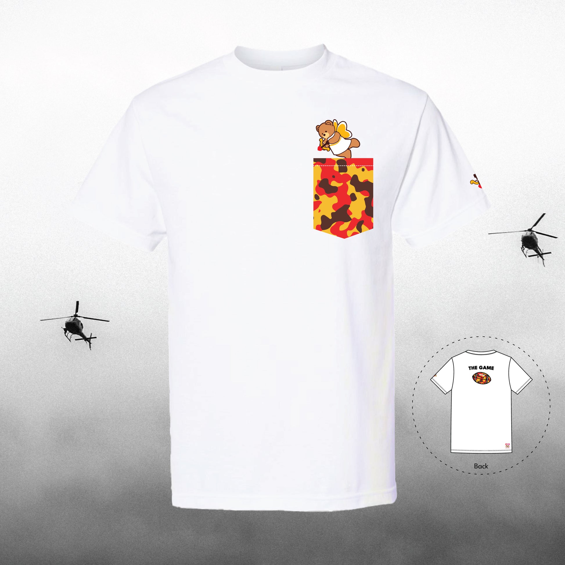 The Game Football Camo Series White T-Shirt