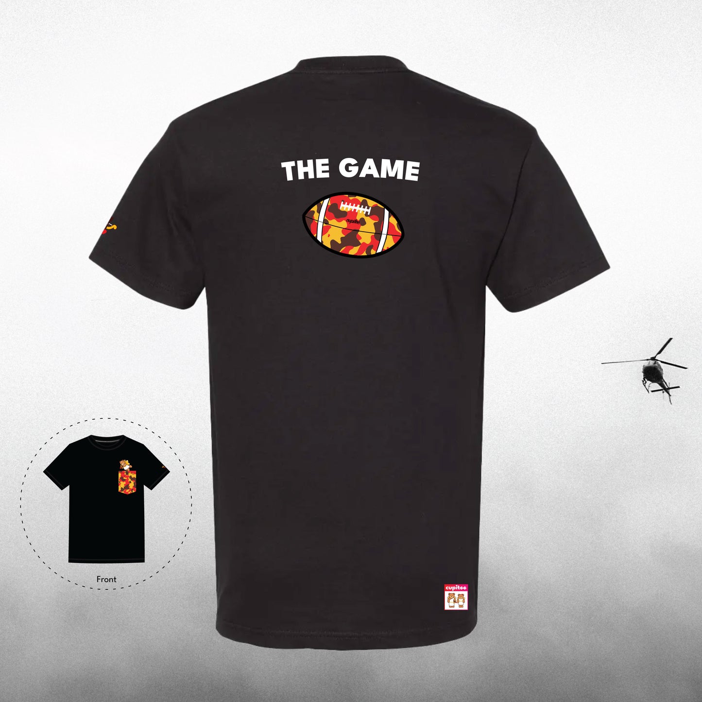 The Game Football Camo Series Black T-Shirt