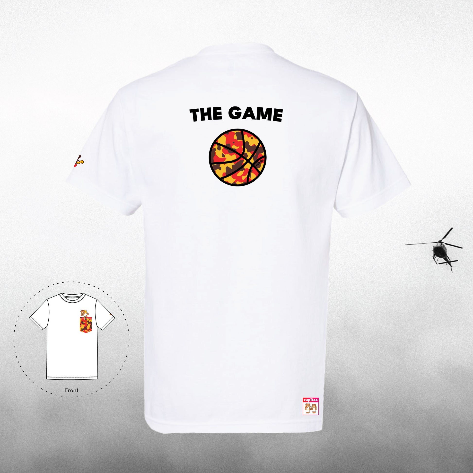 The Game Basketball Camo Series White T-Shirt