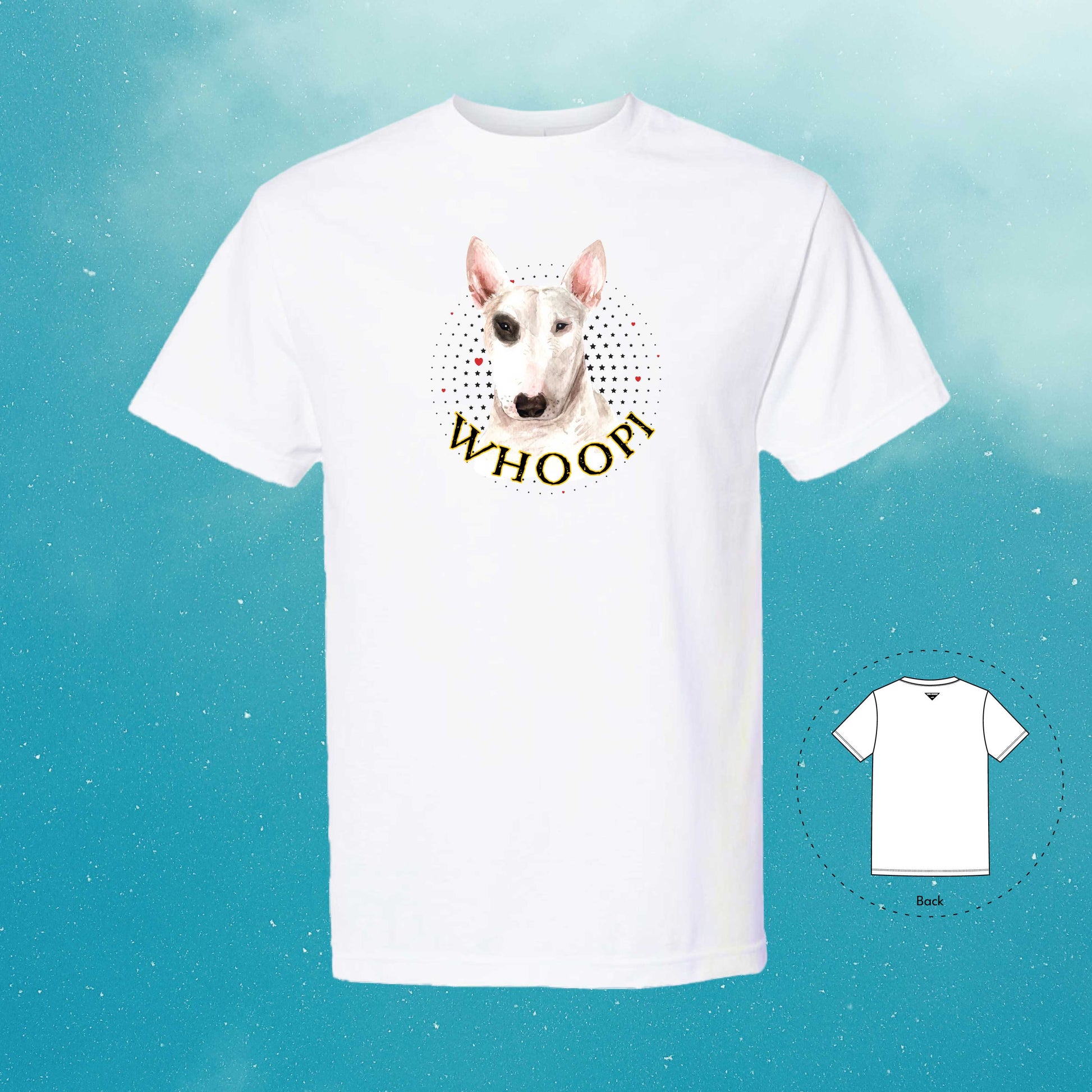 Bull Terrier Personalized White T-Shirt