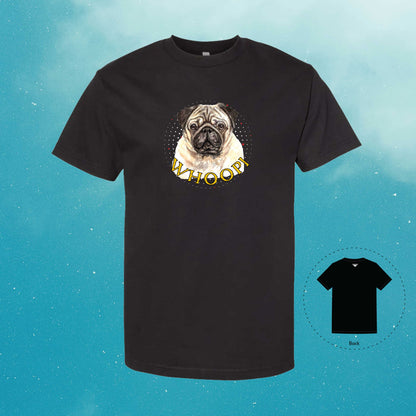 Pug Personalized Black T-Shirt