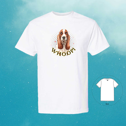 Basset Hound Personalized White T-Shirt