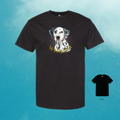 Dalmatian Personalized Black T-Shirt