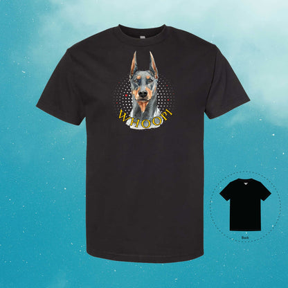 Doberman Pinscher Personalized Black T-Shirt