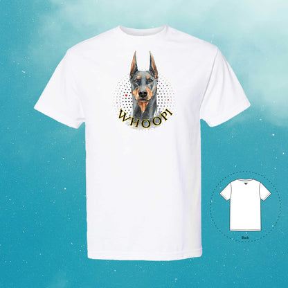 Doberman Pinscher Personalized White T-Shirt