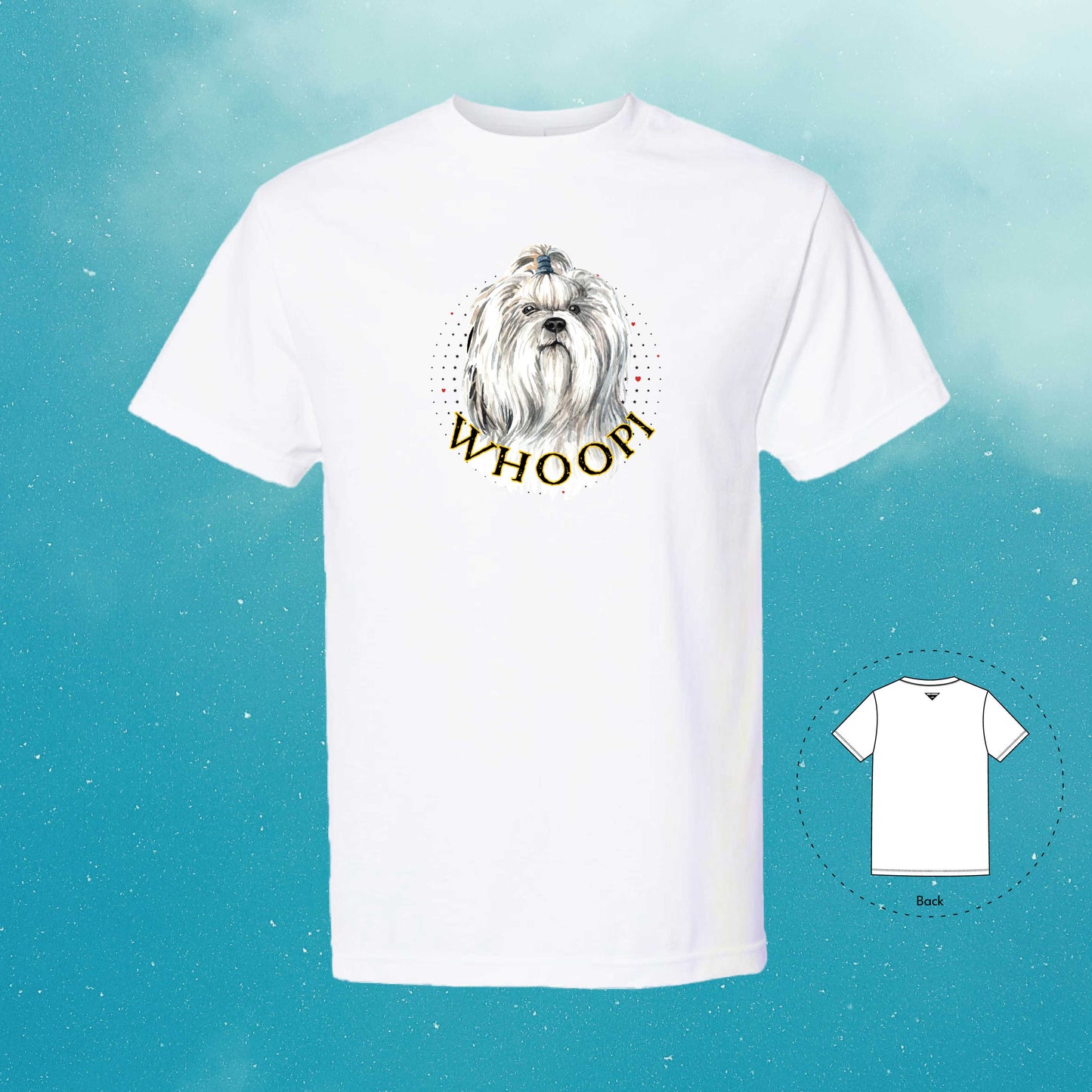 Shih Tzu Personalized White T-Shirt