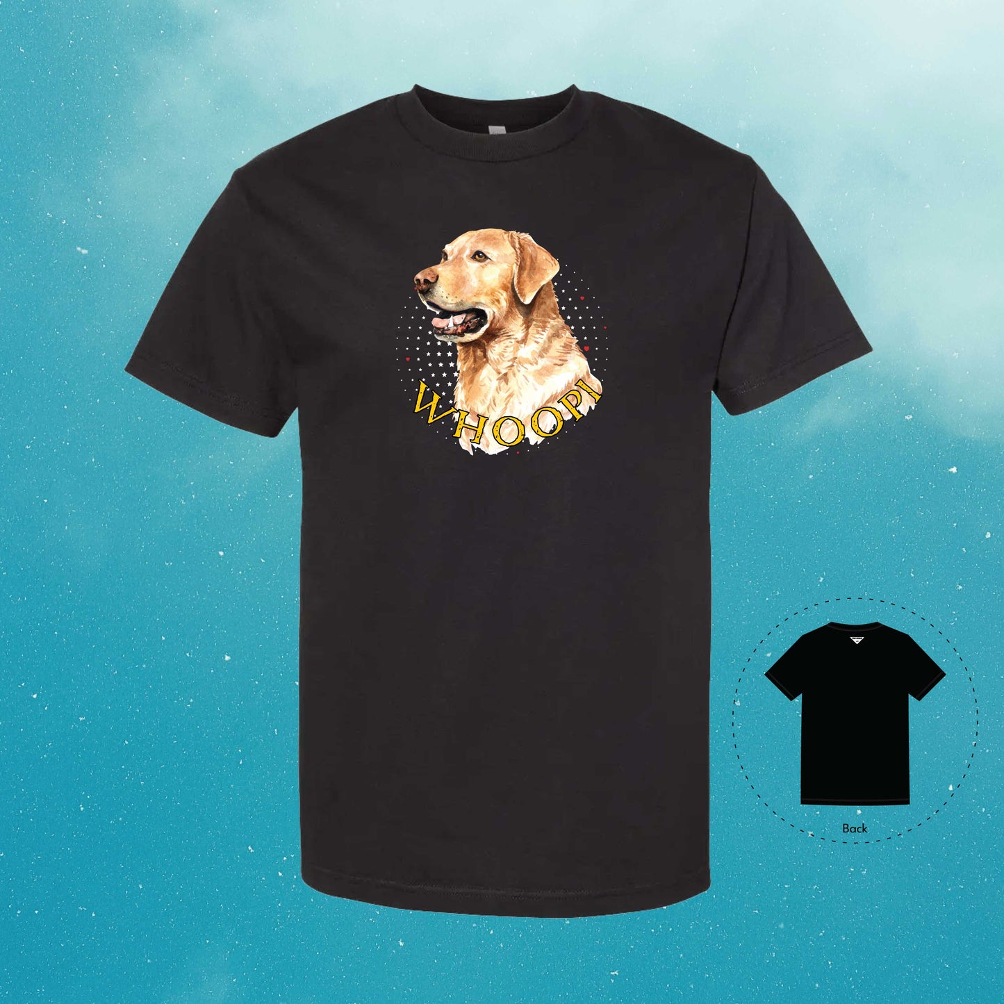 Labrador Retriever Personalized Black T-Shirt