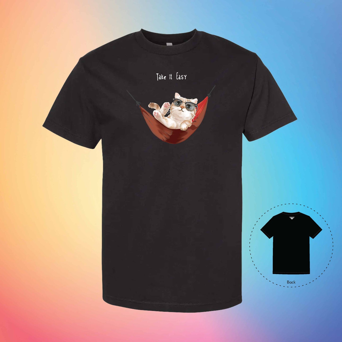 CHILL AND RELAX | Meow T-Shirt (Black)