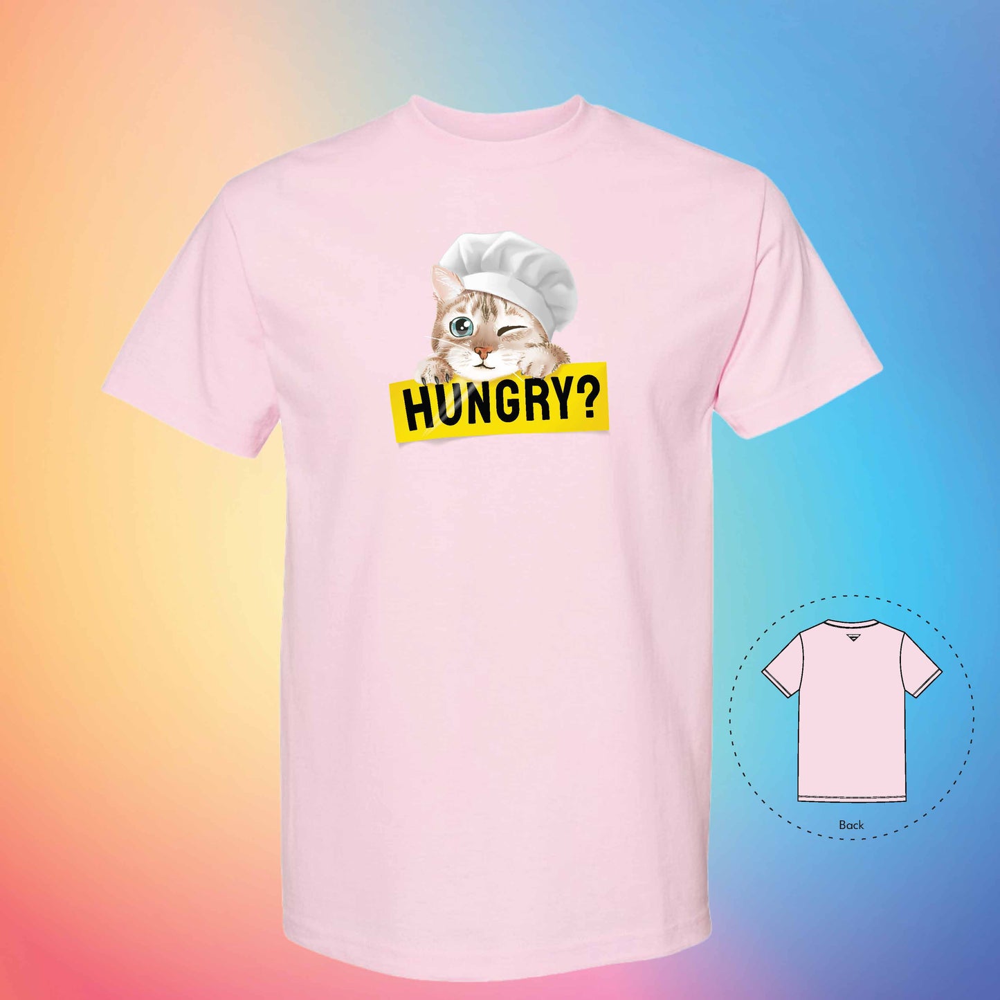 CHEF IS HUNGRY | Meow T-Shirt (Pink)