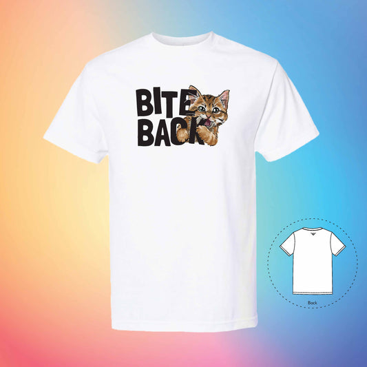 BITE BACK | Meow T-Shirt (White)