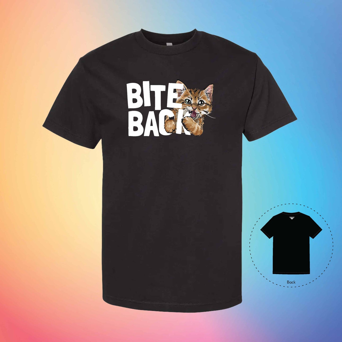 BITE BACK | Meow T-Shirt (Black)