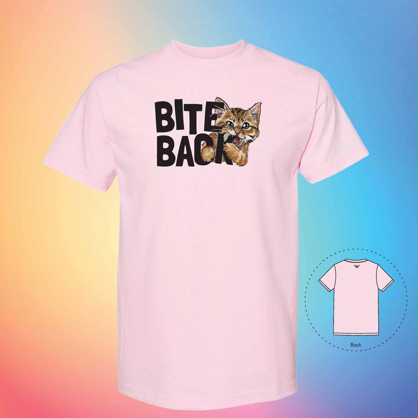 BITE BACK | Meow T-Shirt (Pink)