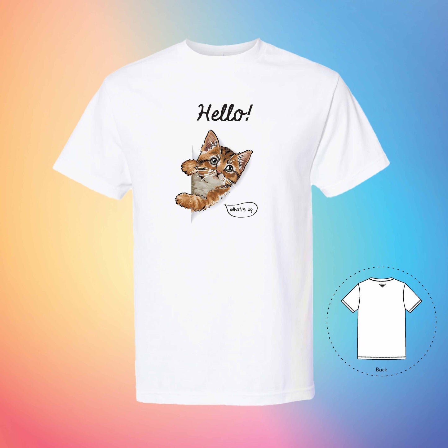 HELLO | Meow T-Shirt (White)